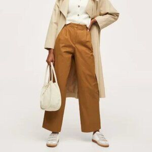 NWT Mango Cotton Pleated Trousers (size 6)